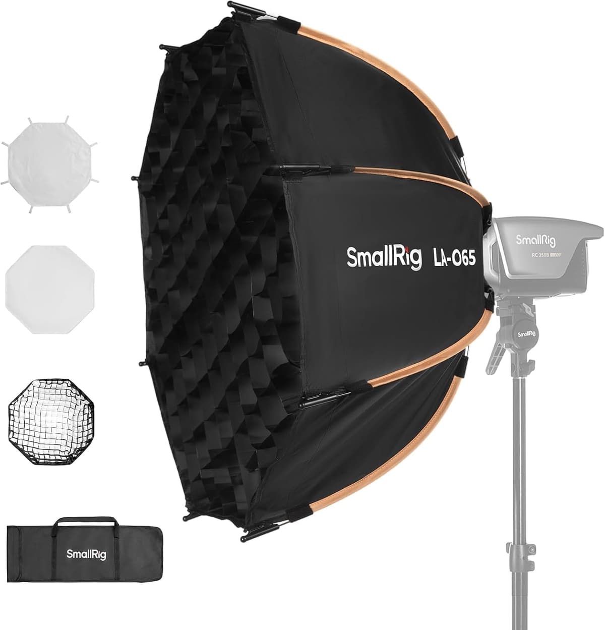 SMALLRIG Softbox Ottagonale 65 cm Sgancio Rapido per Luci